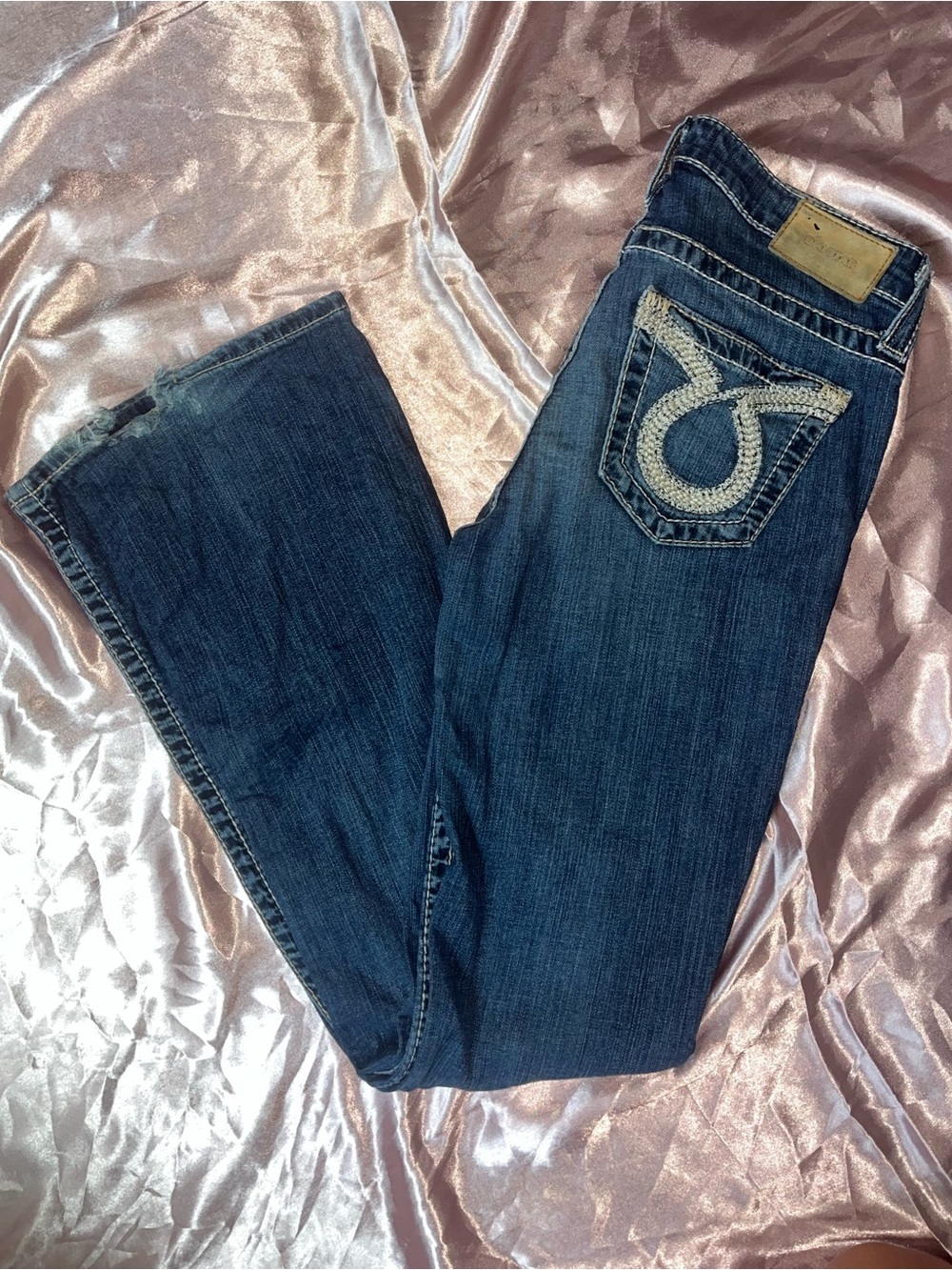 Big Star Women's Indigo Bootcut Jeans with Embroidered Back Pocket
